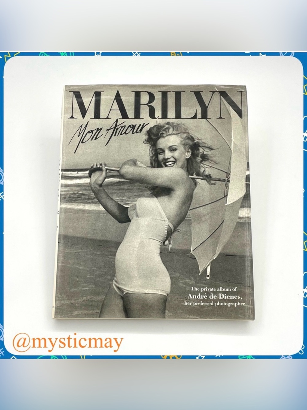 Vtg 1985 OOP Marilyn Mon Amour Photography Hardcover Coffee Table Book by Dienes